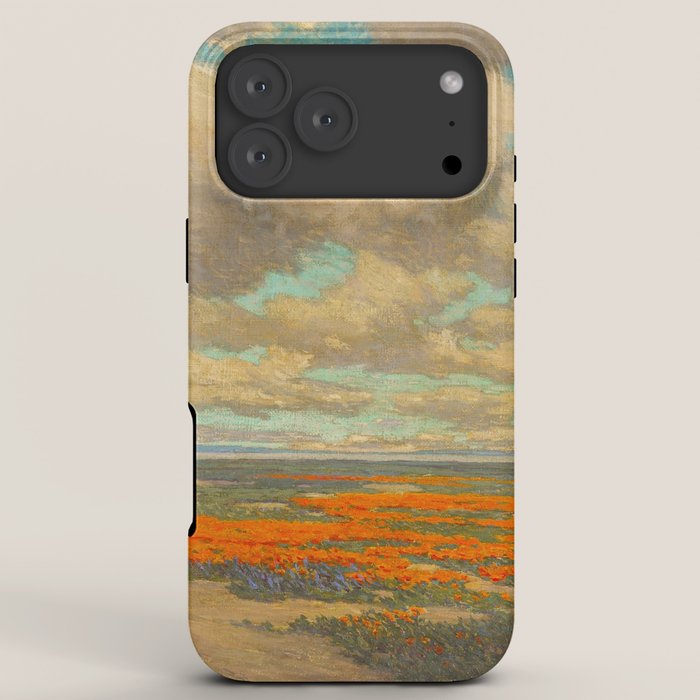 1911 Granville Redmond - A Field of California Poppies iPhone Case