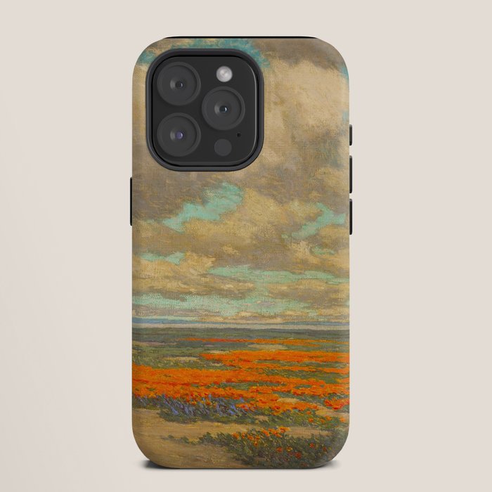 1911 Granville Redmond - A Field of California Poppies iPhone Case