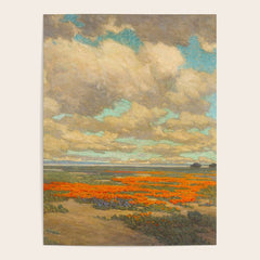 1911 Granville Redmond - A Field of California Poppies Poster