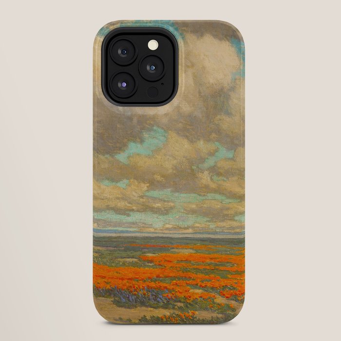 1911 Granville Redmond - A Field of California Poppies iPhone Case
