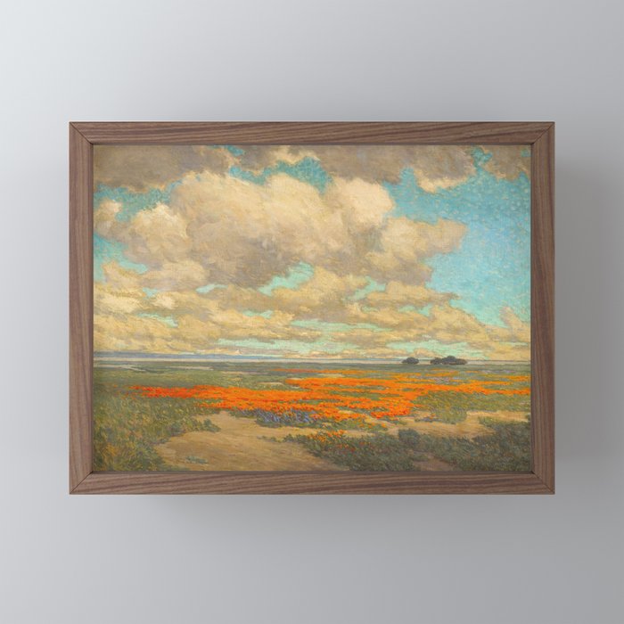 1911 Granville Redmond - A Field of California Poppies Mini Art Print