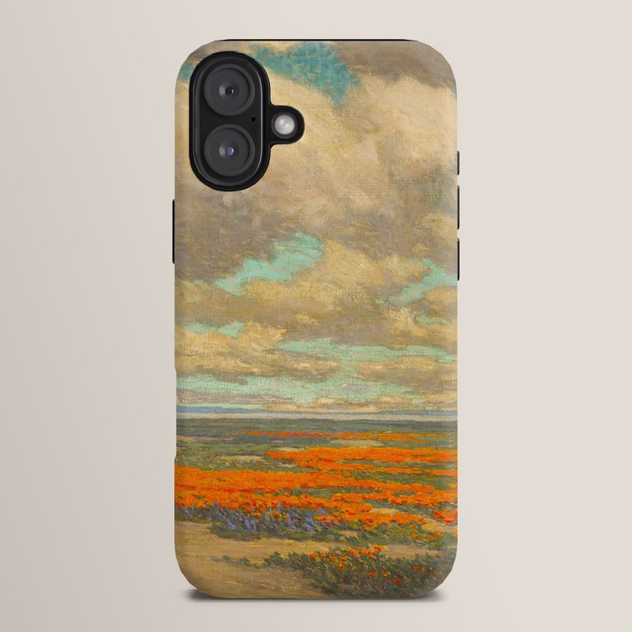 1911 Granville Redmond - A Field of California Poppies iPhone Case