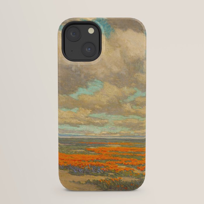 1911 Granville Redmond - A Field of California Poppies iPhone Case