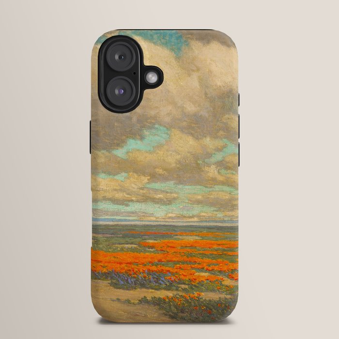 1911 Granville Redmond - A Field of California Poppies iPhone Case