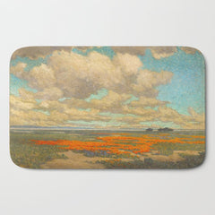 1911 Granville Redmond - A Field of California Poppies Bath Mat