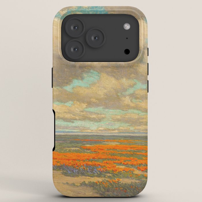 1911 Granville Redmond - A Field of California Poppies iPhone Case