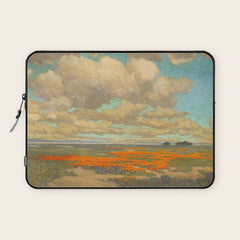 1911 Granville Redmond - A Field of California Poppies Laptop Sleeve