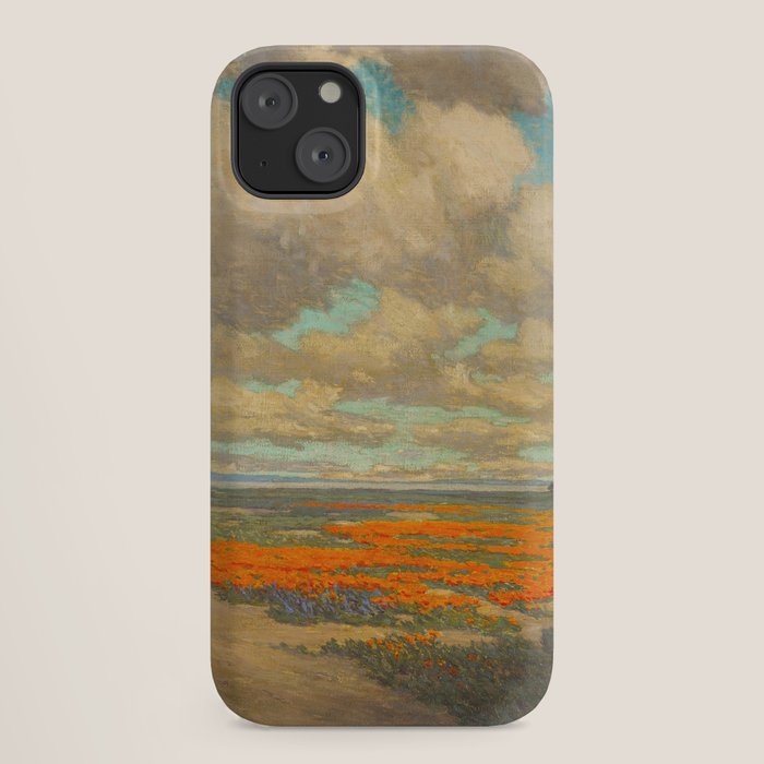 1911 Granville Redmond - A Field of California Poppies iPhone Case
