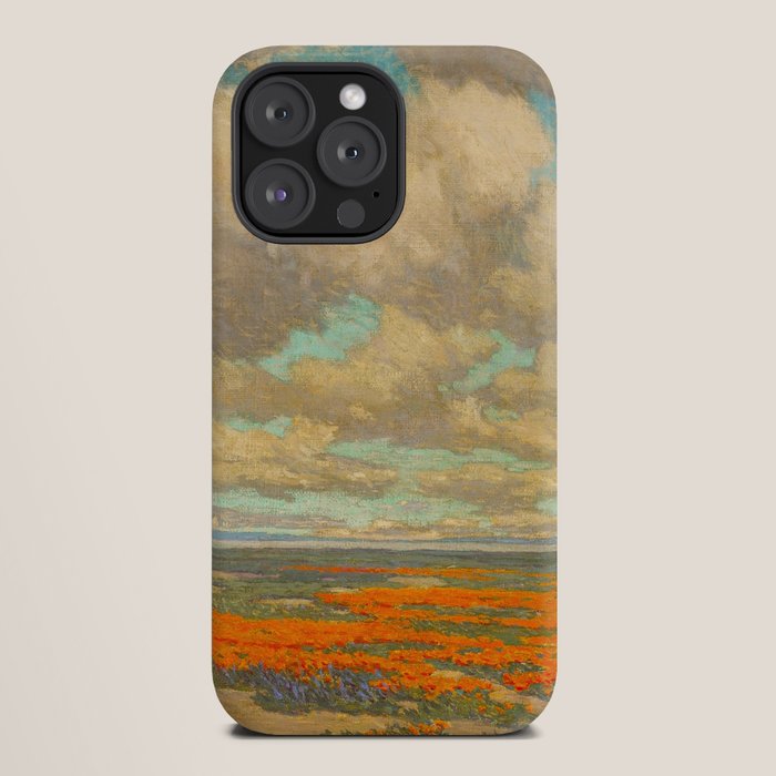 1911 Granville Redmond - A Field of California Poppies iPhone Case