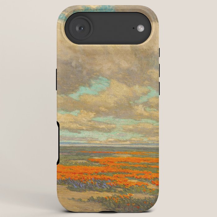 1911 Granville Redmond - A Field of California Poppies iPhone Case
