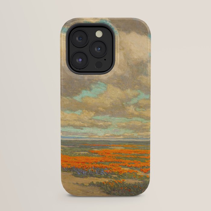 1911 Granville Redmond - A Field of California Poppies iPhone Case