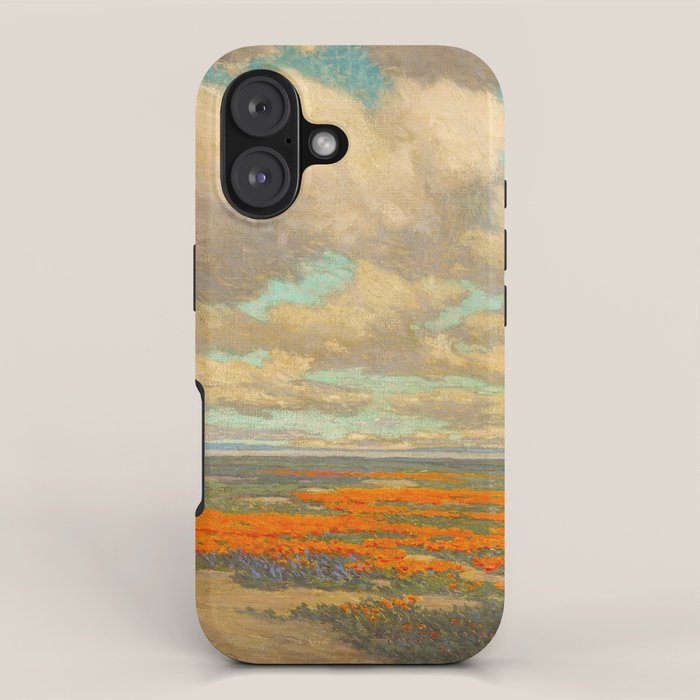1911 Granville Redmond - A Field of California Poppies iPhone Case