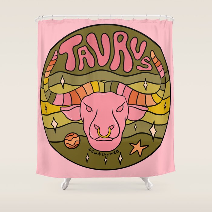 2020 Taurus Shower Curtain