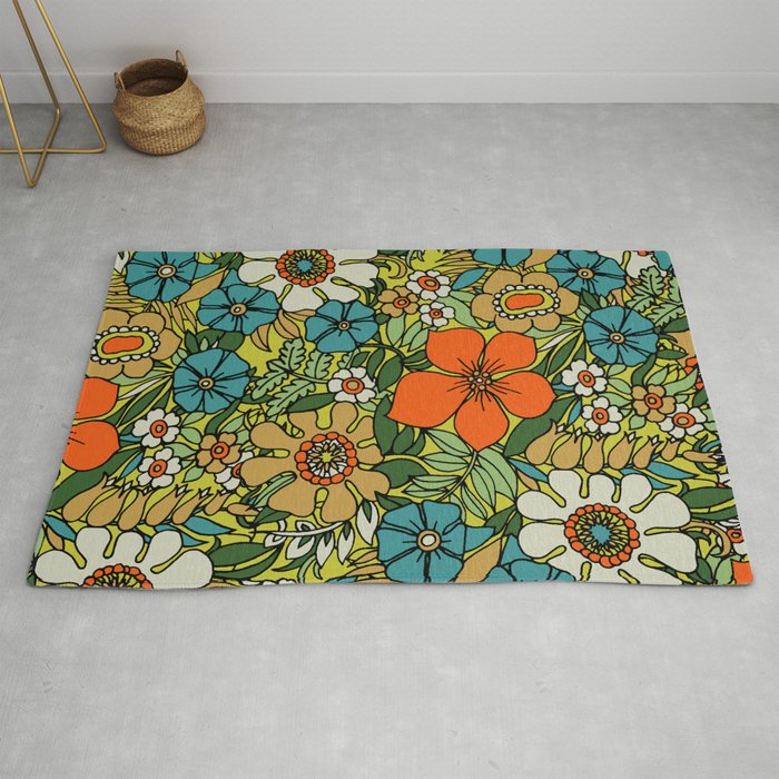70s Plate Rug