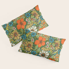70s Plate Pillow Sham