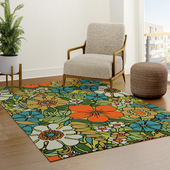 70s Plate Rug