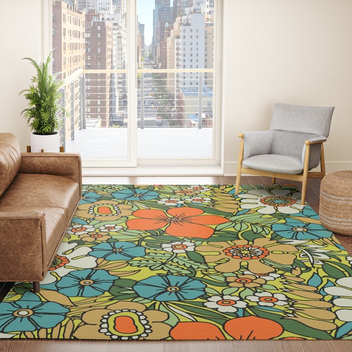 70s Plate Rug