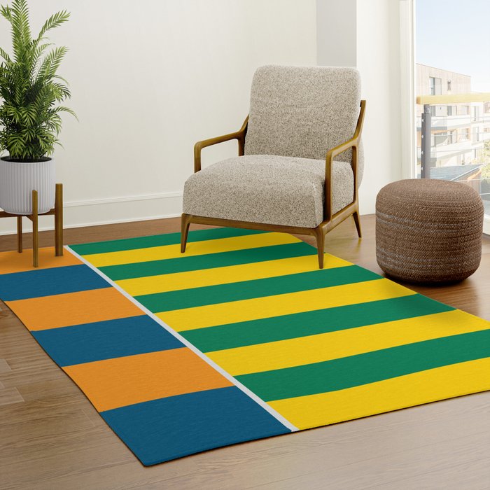 1970s Retro Stripes Rug
