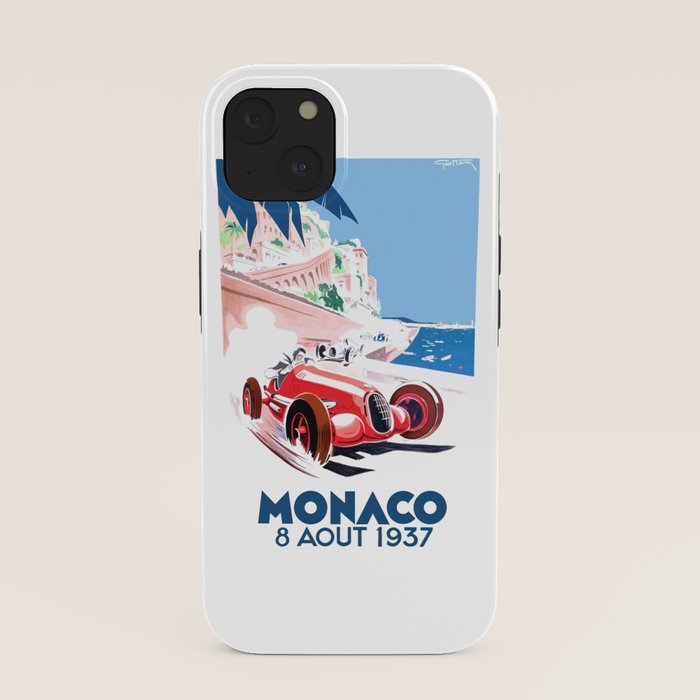 1937 MONACO Grand Prix Racing Poster iPhone Case