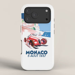 1937 MONACO Grand Prix Racing Poster iPhone Case