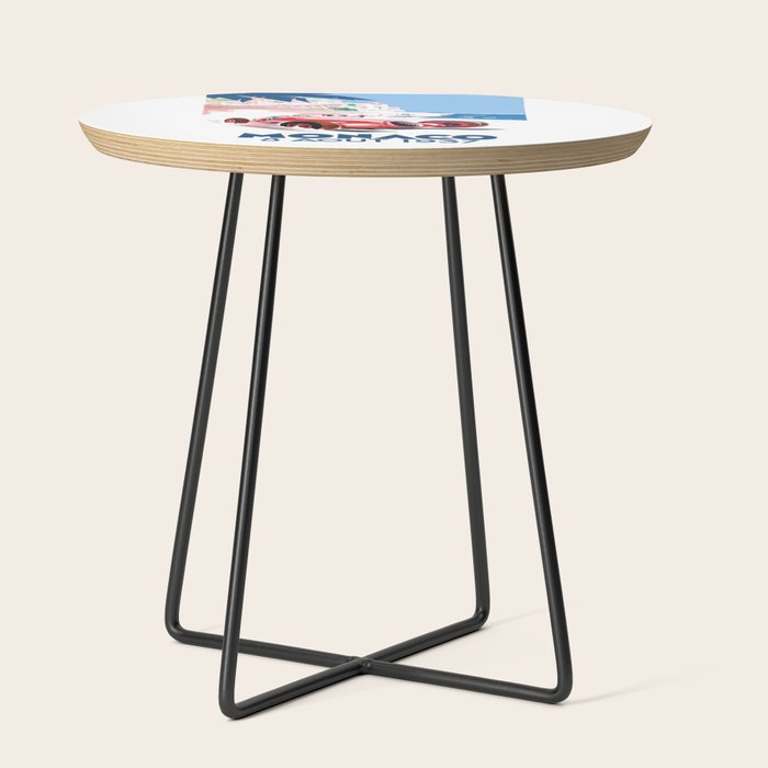 1937 MONACO Grand Prix Racing Poster Side Table
