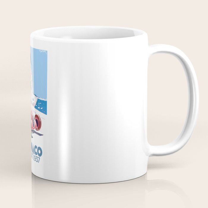 1937 MONACO Grand Prix Racing Poster Coffee Mug
