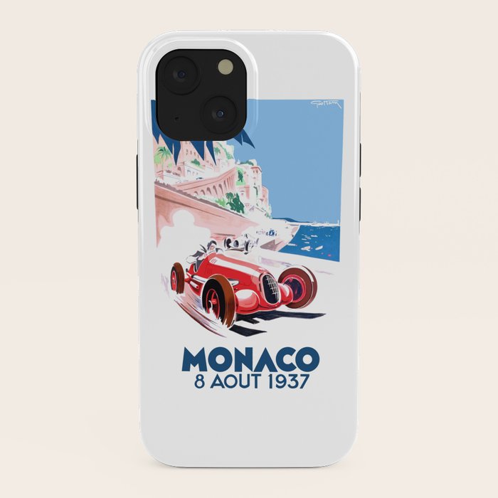 1937 MONACO Grand Prix Racing Poster iPhone Case