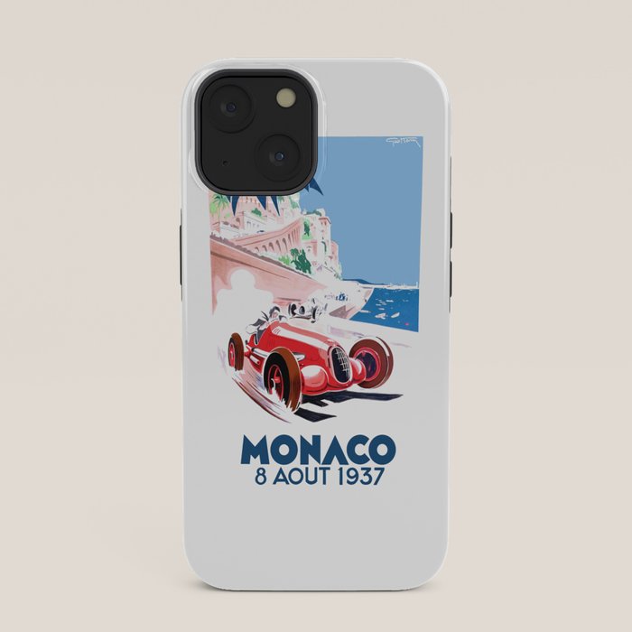 1937 MONACO Grand Prix Racing Poster iPhone Case
