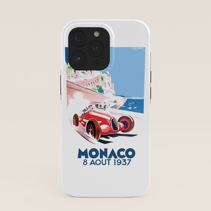 1937 MONACO Grand Prix Racing Poster iPhone Case