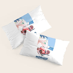 1937 MONACO Grand Prix Racing Poster Pillow Sham