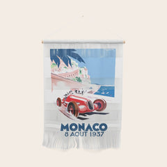 1937 MONACO Grand Prix Racing Poster Wall Hanging