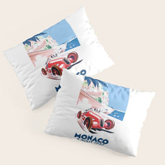 1937 MONACO Grand Prix Racing Poster Pillow Sham
