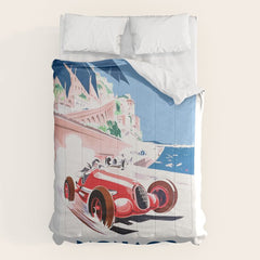 1937 MONACO Grand Prix Racing Poster Comforter
