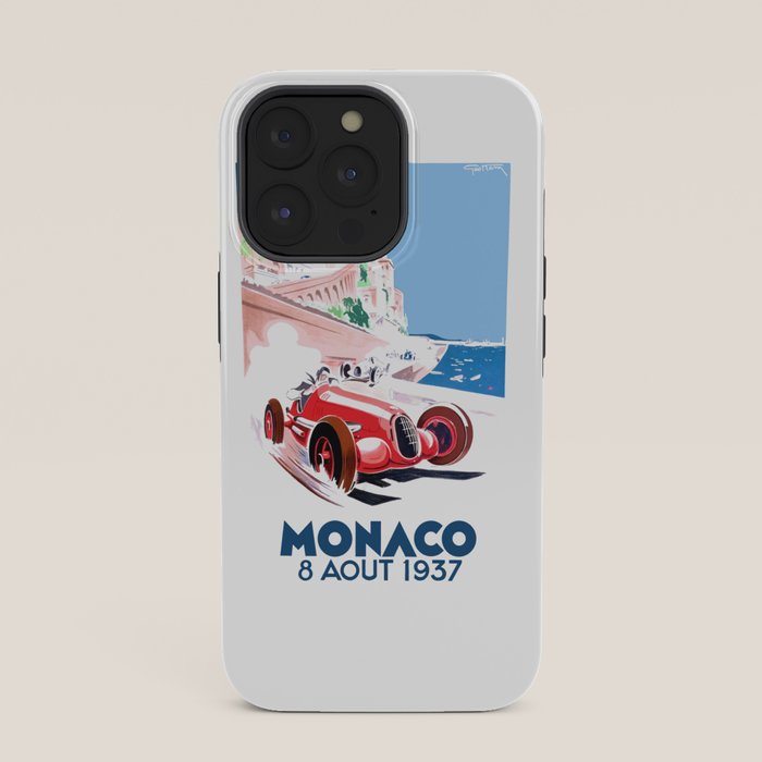 1937 MONACO Grand Prix Racing Poster iPhone Case