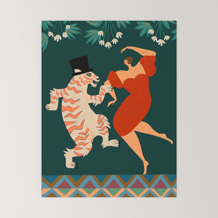 A Date With The Wild Cat  Mini Art Print