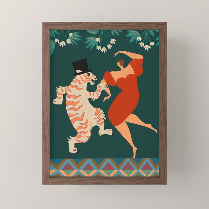 A Date With The Wild Cat  Mini Art Print