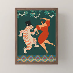 A Date With The Wild Cat  Mini Art Print