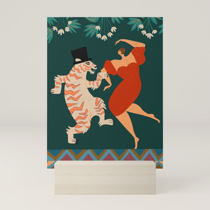 A Date With The Wild Cat  Mini Art Print