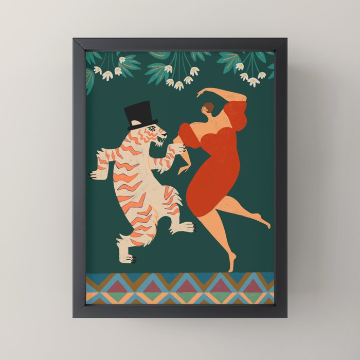 A Date With The Wild Cat  Mini Art Print