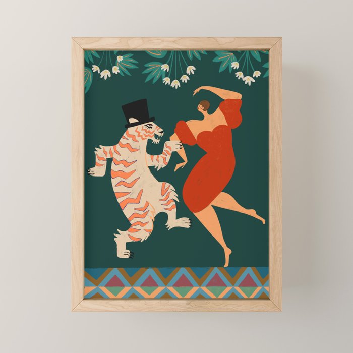 A Date With The Wild Cat  Mini Art Print
