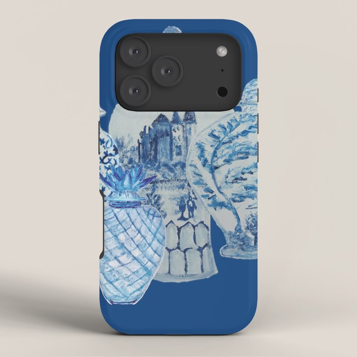 4 Four 4 Blue and White Ginger Jars  iPhone Case