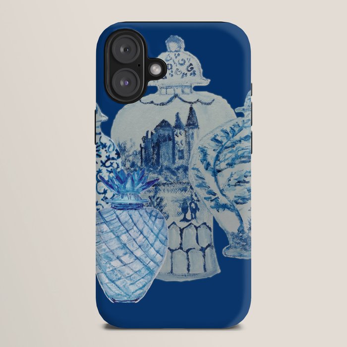 4 Four 4 Blue and White Ginger Jars  iPhone Case