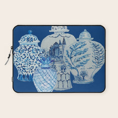 4 Four 4 Blue and White Ginger Jars  Laptop Sleeve