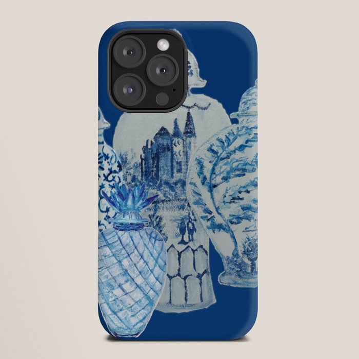 4 Four 4 Blue and White Ginger Jars  iPhone Case