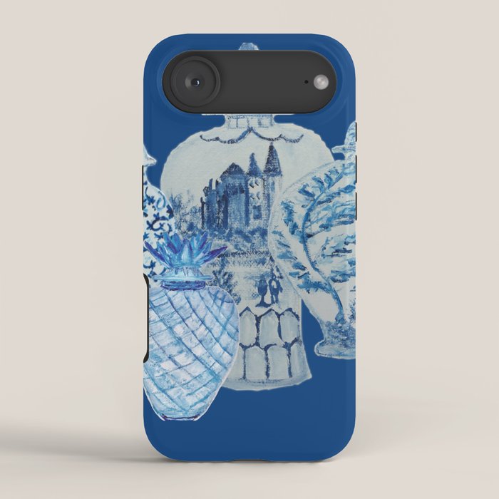 4 Four 4 Blue and White Ginger Jars  iPhone Case