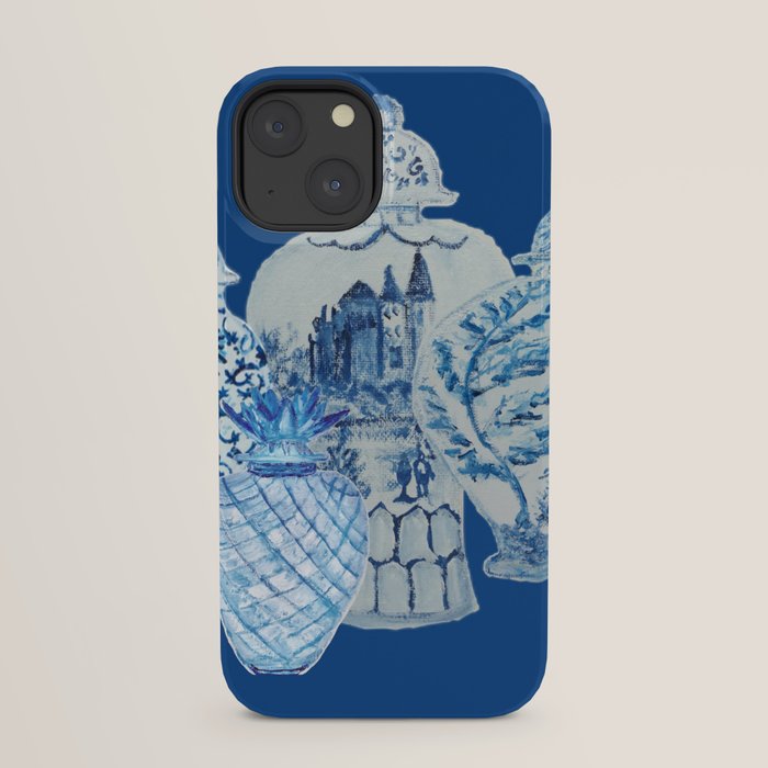 4 Four 4 Blue and White Ginger Jars  iPhone Case