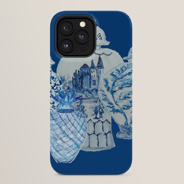 4 Four 4 Blue and White Ginger Jars  iPhone Case