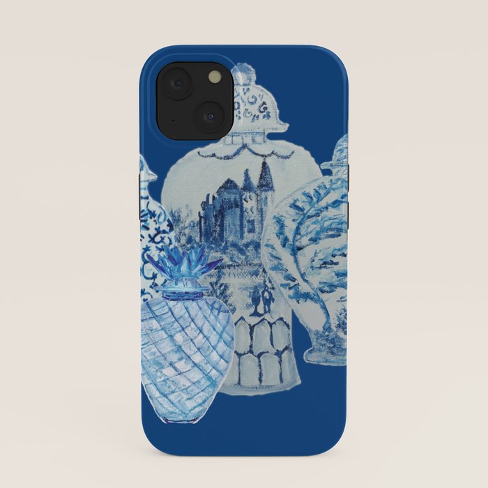 4 Four 4 Blue and White Ginger Jars  iPhone Case