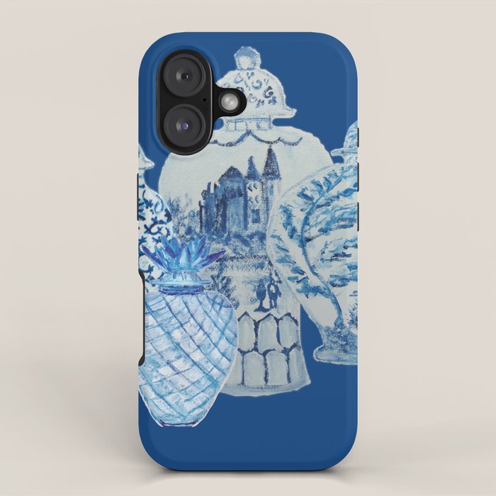 4 Four 4 Blue and White Ginger Jars  iPhone Case