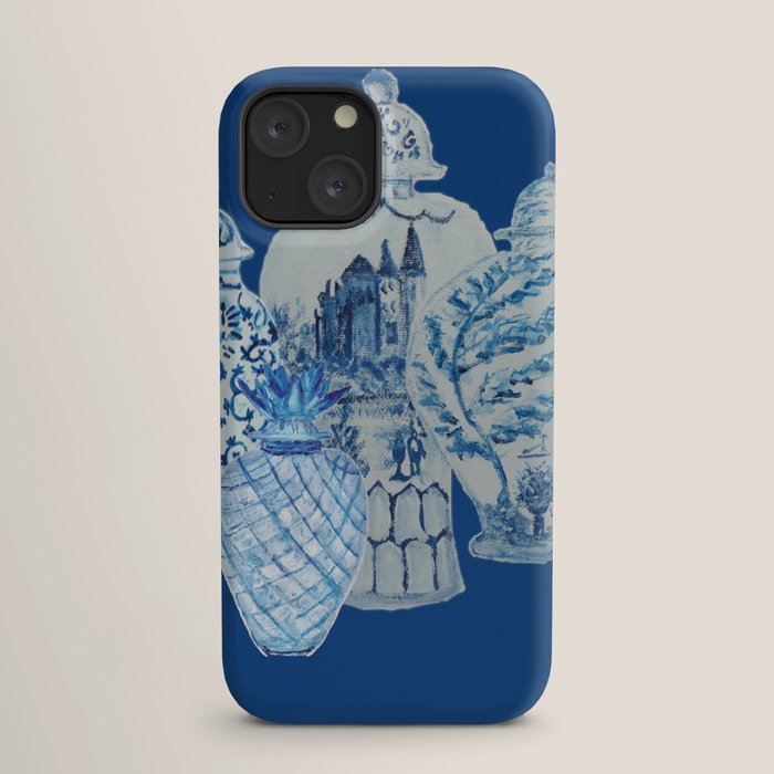 4 Four 4 Blue and White Ginger Jars  iPhone Case